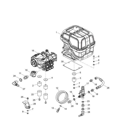 Motor, Gearbox Assembly