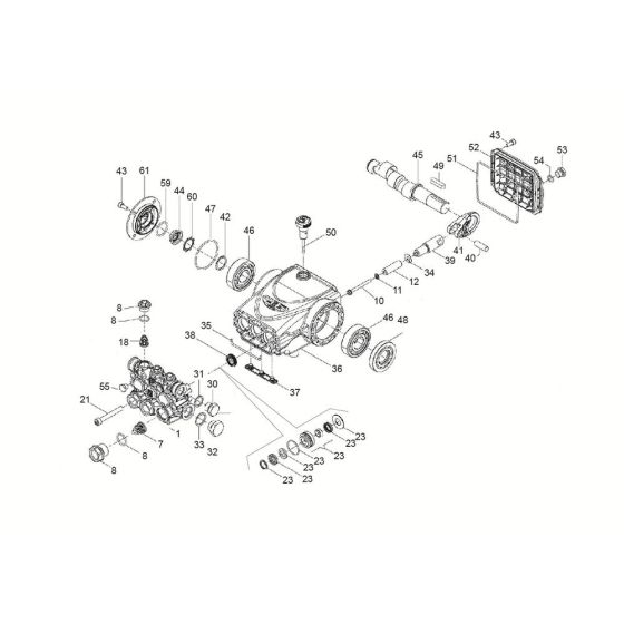 Pump Assembly for Belle MBX 08/120E+