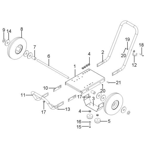 Nilfisk MC 3C-165/810 PE Chassis