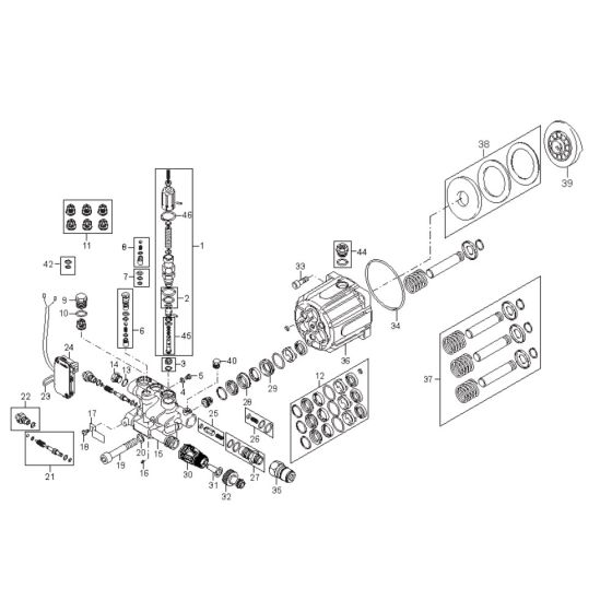 Pump Assembly for Nilfisk MC 4M