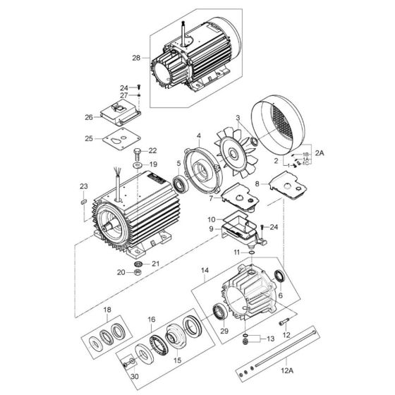 Motor Pump for Nilfisk MC 5M