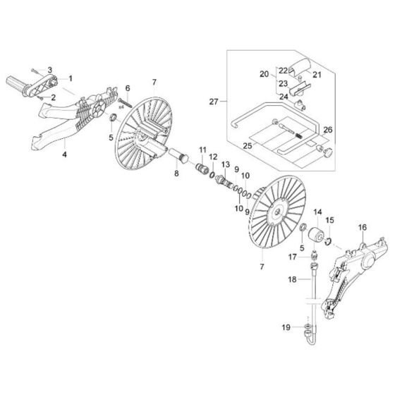 Hose Reel for Nilfisk