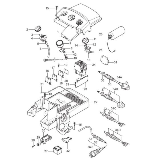 Electric Box for Nilfisk MC 5M