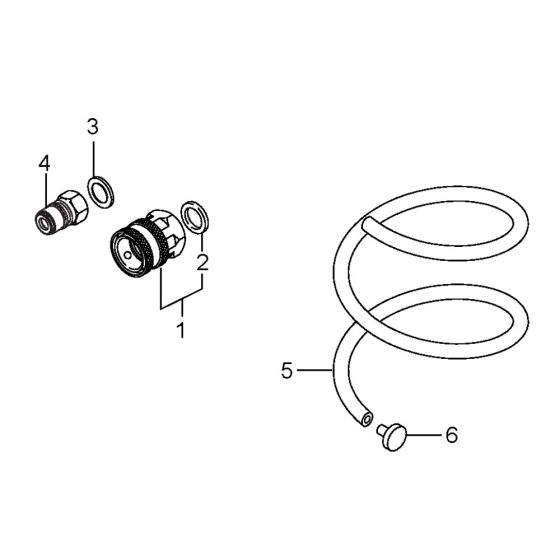 Inlet & Outlet Assembly for Nilfisk