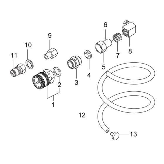 Inlet & Outlet Assembly for Nilfisk