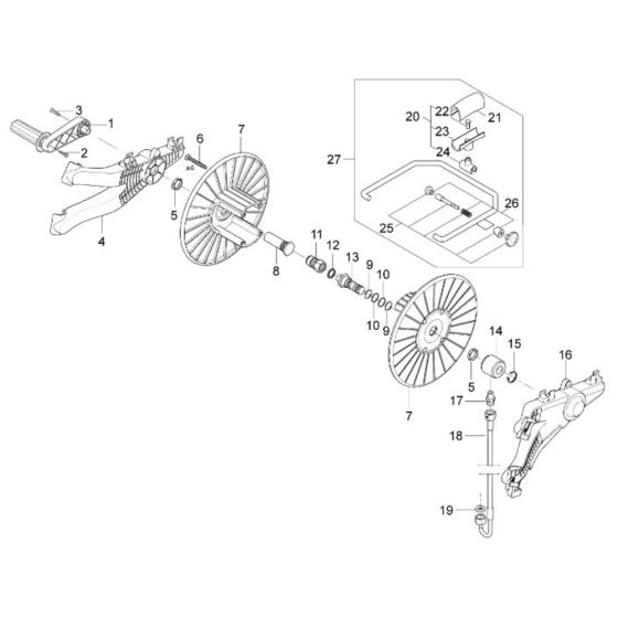 Hose Reel for Nilfisk Washer