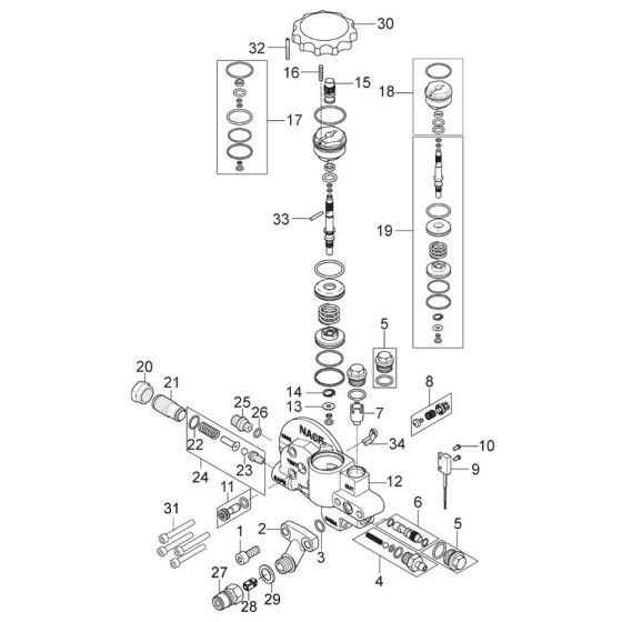 Unloader FA for Nilfisk MC 6P