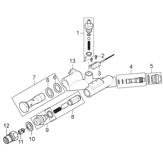 Outlet Fitting Assembly for Nilfisk