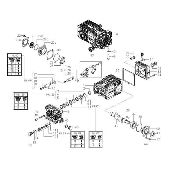 Pump Assembly for Nilfisk MC 9P