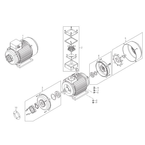 Motor Assembly for Nilfisk MC 9P