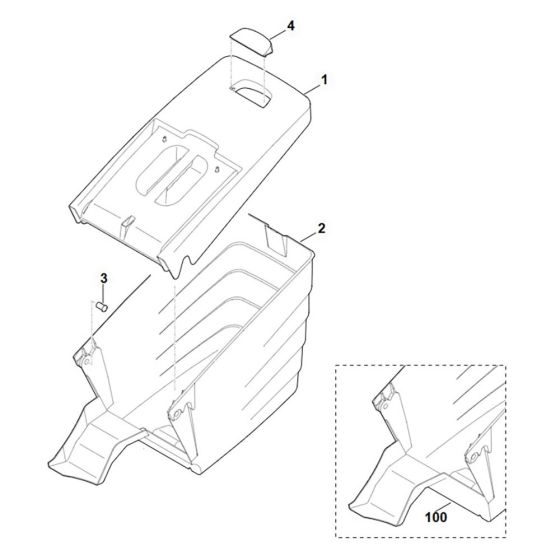 Grass Catcher Bag for Viking ME 545