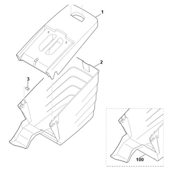 Grass Catcher Bag for Viking ME 545 C