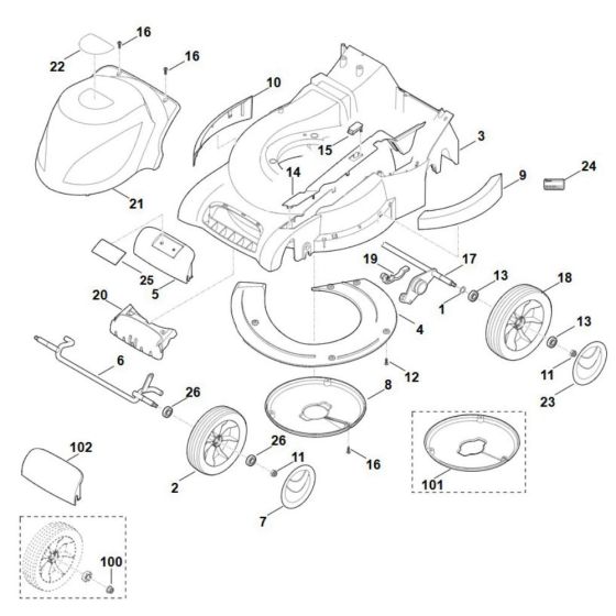 Viking ME 545 C Chassis Assembly