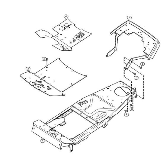 Frame  for Stihl/ Viking MF 440 Ride on Mowers