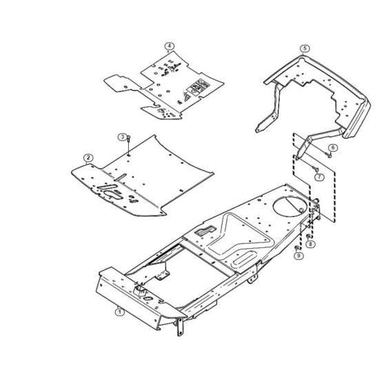 Frame  for Stihl/ Viking MF 460 Ride on Mowers