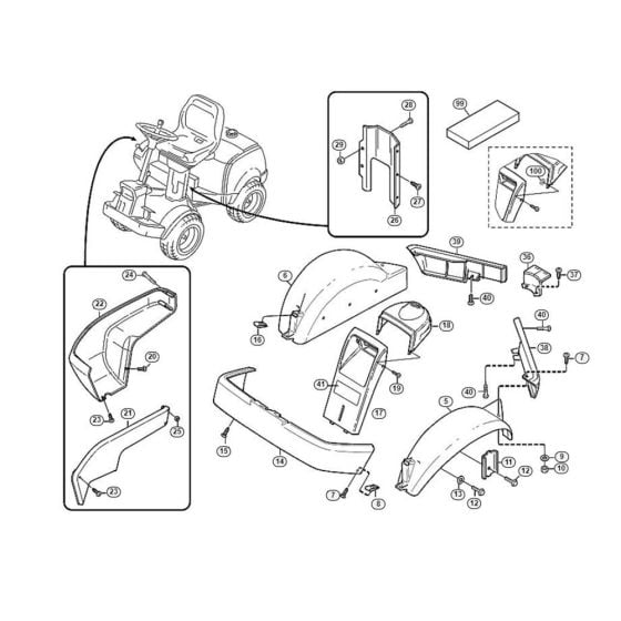 Moulding  for Stihl/ Viking MF 860 Ride on Mowers