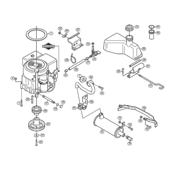 Engine  for Stihl/ Viking MF 860 Ride on Mowers