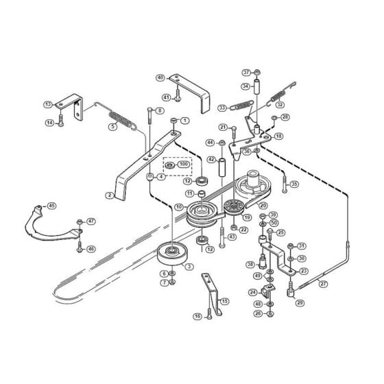 PTO Mowing Deck  for Stihl/ Viking MF 880 Ride on Mowers