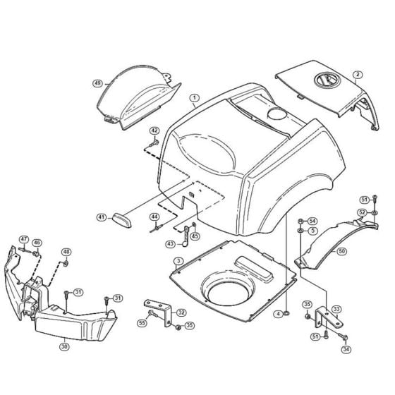 Moulding-1 for Stihl/ Viking MF 890 PRO Ride on Mowers