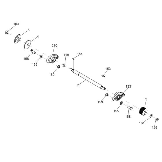 Shaft Assembly for Wacker MFS12