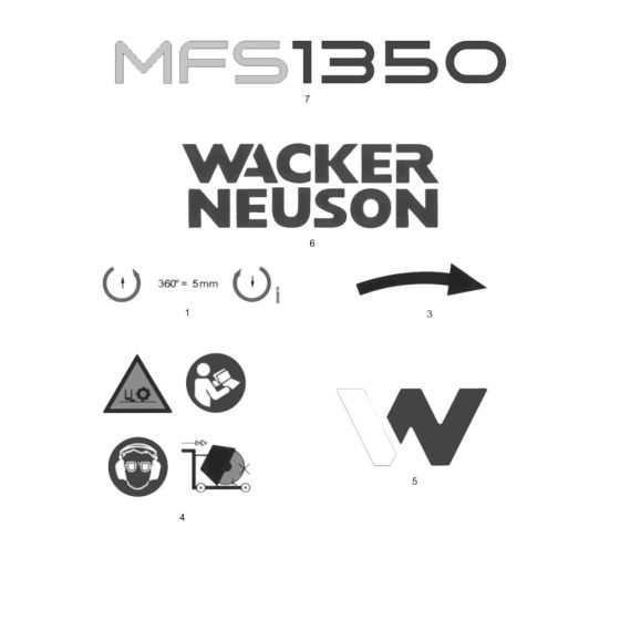 Wacker MFS1350 Decals