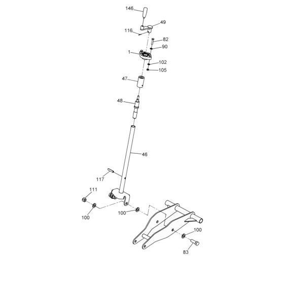Crank Assembly for Wacker MFS14
