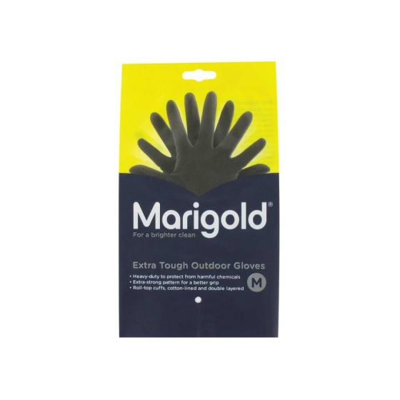 Marigold Extra Tough Outdoor Gloves double-layered latex - Medium (6 Pairs)