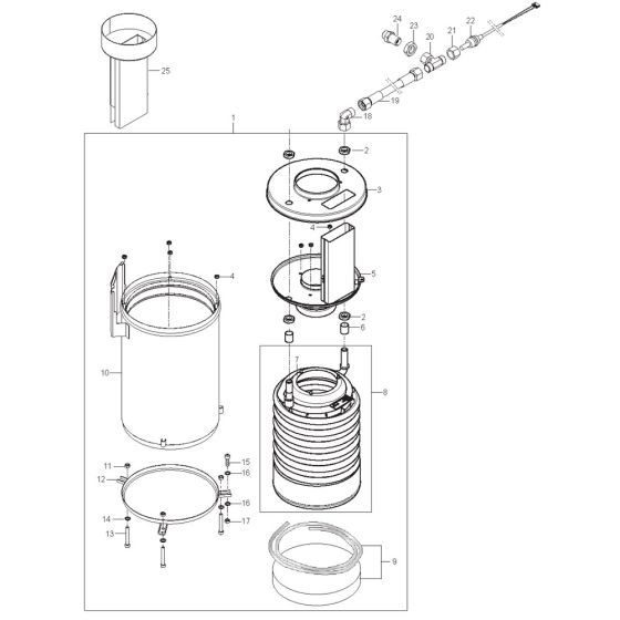 Boiler Assembly for Nilfisk