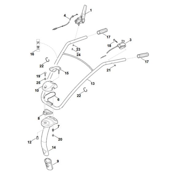 Handle Assembly for Stihl MH 445