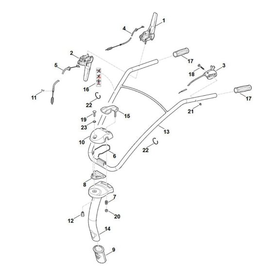 Handle Assembly for Stihl MH 585