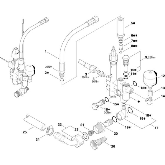 Control Safety Block for Nilfisk