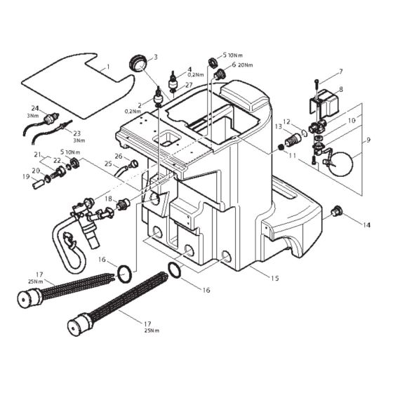 Heating Tank for Nilfisk MH 5M
