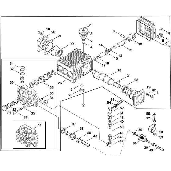 Pump Assembly for Nilfisk