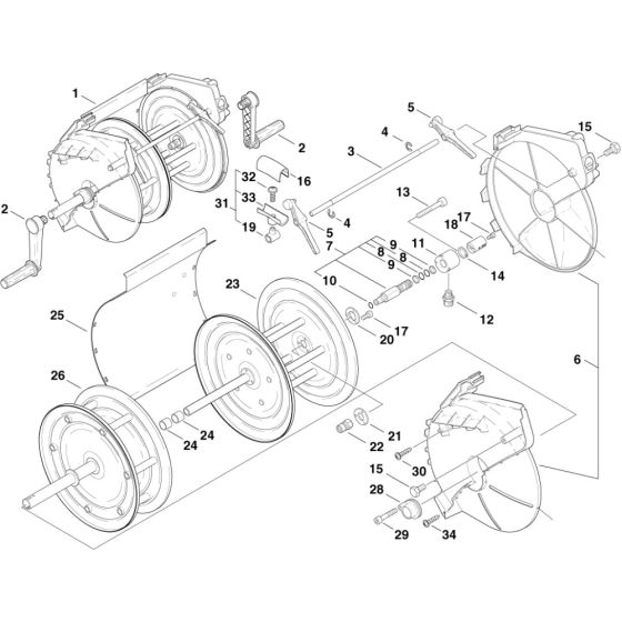 Hose Reel Assembly for Nilfisk