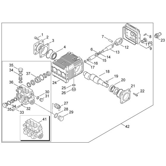 Motor Pump Assembly for Nilfisk