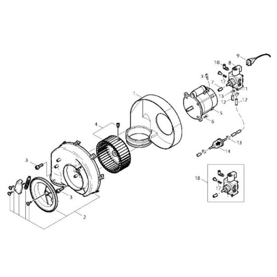 Fan for Nilfisk Pressure Washer