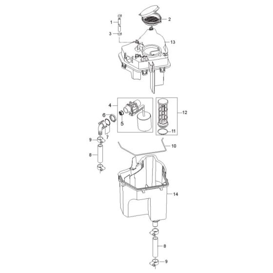 Water Break Tank for Nilfisk