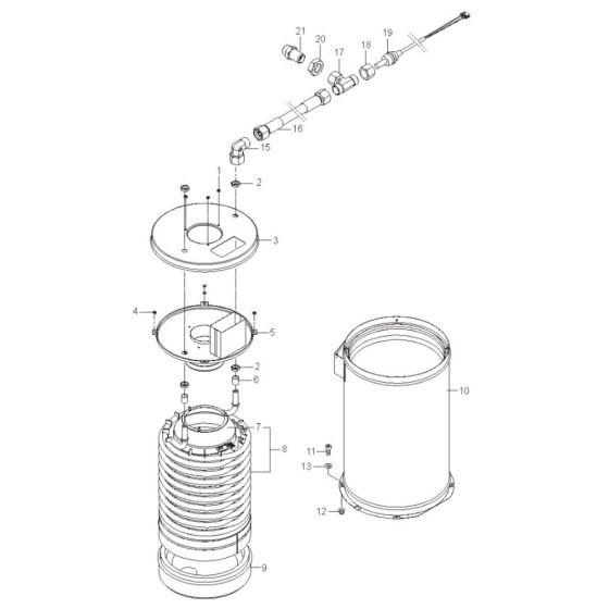 Boiler B5 for Nilfisk Washer