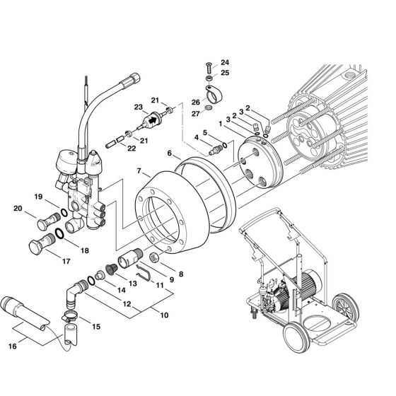 Pump Assembly for Nilfisk