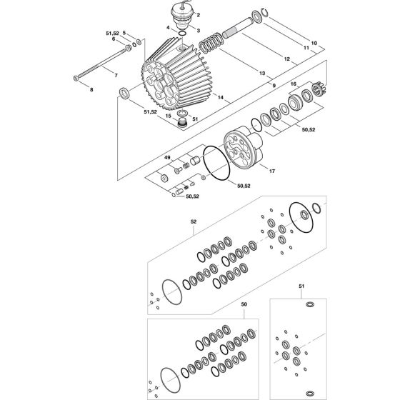 Cylinder Block Assembly for Nilfisk