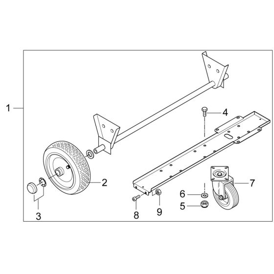 Wheel Kit for Nilfisk Washer