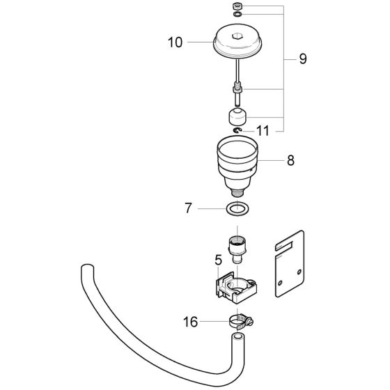 Oil Container Assembly for Nilfisk