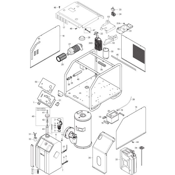 Nilfisk MH 7P-200/1200 DE Assembly