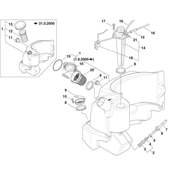 Tank Assembly for Nilfisk MH-8P
