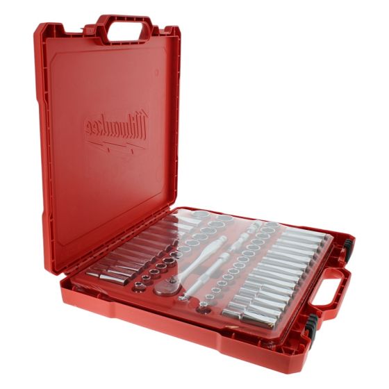 3/8in Drive Ratcheting Socket Set Metric & Imperial, 56 Piece