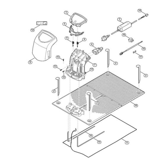 Docking Station Assembly for Stihl/ Viking MI 422.0 Robotic Mowers