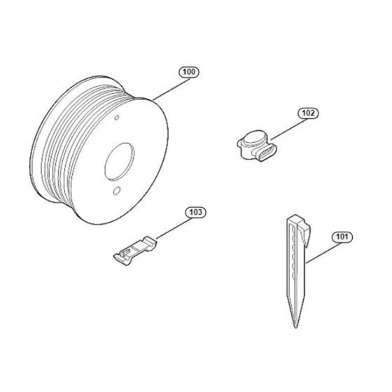 Installation Material Assembly for Stihl/ Viking MI 422.0 Robotic Mowers