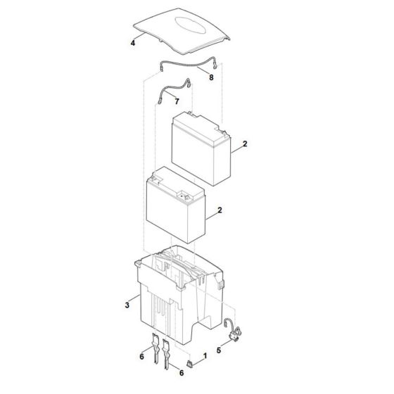Battery Assembly for Viking MI 555.0 C