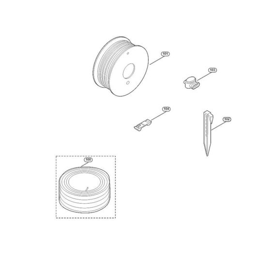 Installation Material Assembly for Stihl/ Viking MI 632.0 Robotic Mowers