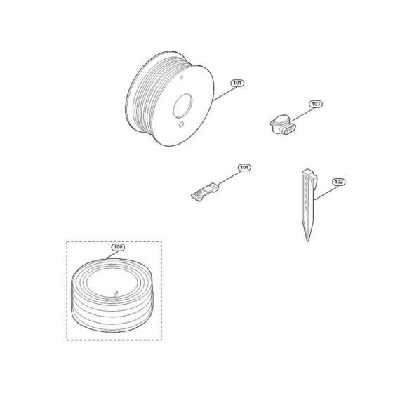 Installation Material Assembly for Stihl/ Viking MI 632.0 P Robotic Mowers